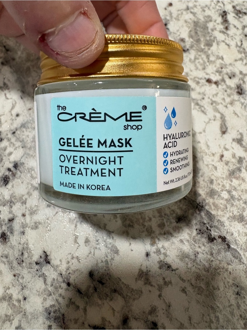 The Crème Shop Gelée Mask Overnight Treatment - Light Blue